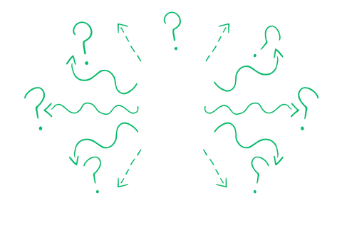 green question marks and arrows illustration on transparent background - Download Free Stock Videos Pikwizard.com