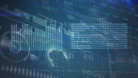 Digital Financial Data Overlay with Dynamic Graphs and Charts