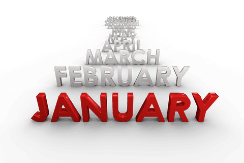 transparent months vector new year concept illustration - Download Free Stock Videos Pikwizard.com