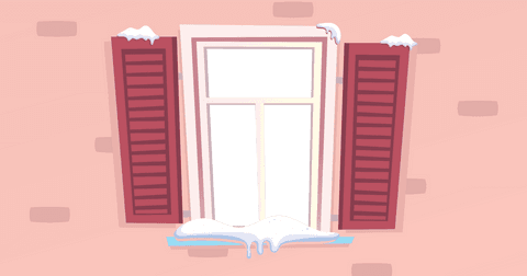 transparent views landscape winter snowfall open window frame - Download Free Stock Videos Pikwizard.com