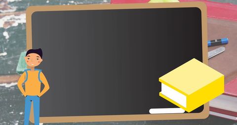 Colorful Educational Concept with School Supplies Animation - Download Free Stock Images Pikwizard.com
