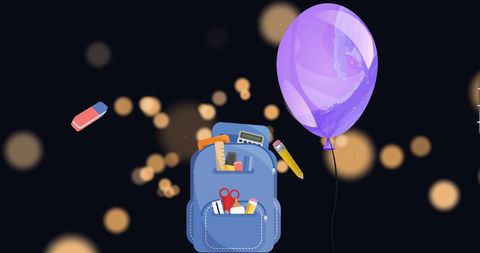 School Supplies Icons with Abstract Light Background - Download Free Stock Images Pikwizard.com
