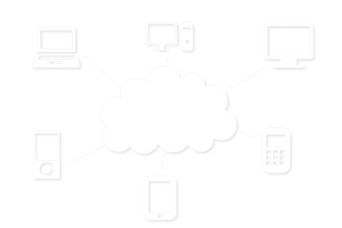 Cloud Communication Network with Electronic Devices on Transparent Background - Download Free Stock Videos Pikwizard.com