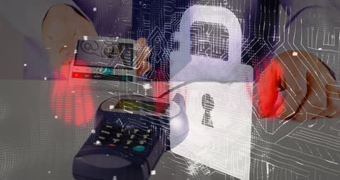 Smartphone Payment and Digital Cybersecurity Animation