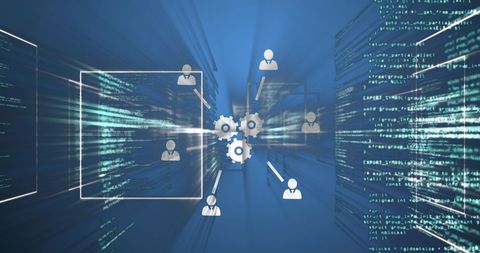 Digital Network and AI Data Flow Concept - Download Free Stock Images Pikwizard.com