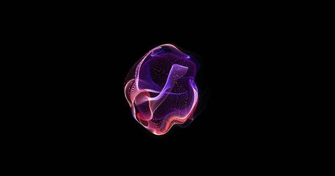 Abstract Digital Particle Animation on Black Background - Download Free Stock Images Pikwizard.com