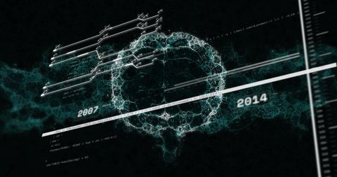 Digital Brain Interface with DNA Sequence and Timeline Integration - Download Free Stock Images Pikwizard.com