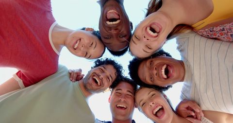 Diverse Friends Enjoying Carefree Outdoor Time Together - Download Free Stock Images Pikwizard.com