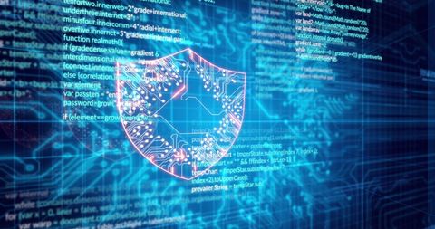 Digital Shield Against Cyber Threats Illuminating Data Security - Download Free Stock Images Pikwizard.com