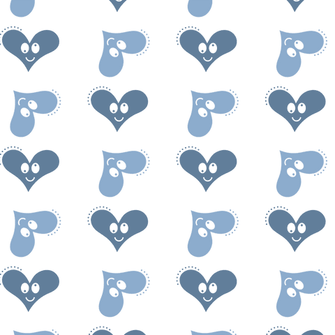 Blue Hearts Pattern on Transparent Background Vector - Download Free Stock Videos Pikwizard.com