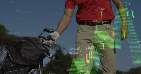 Finance and Sports Technology Integration on Golf Course - Download Free Stock Images Pikwizard.com
