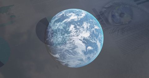 Digital Map and Global Data on Dynamic Earth Background - Download Free Stock Images Pikwizard.com