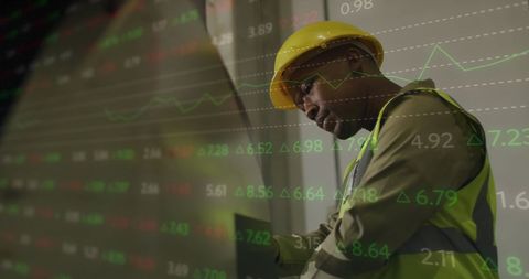 Warehouse Worker Analyzing Digital Statistics - Download Free Stock Images Pikwizard.com