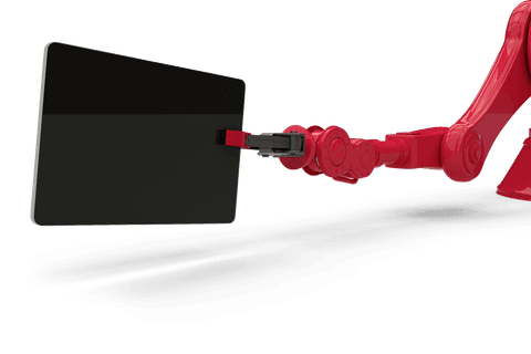 Robotic Arm with Tablet on Transparent Background - Download Free Stock Videos Pikwizard.com