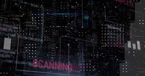 Futuristic Virtual HUD Display with Digital Scanning Interface - Download Free Stock Images Pikwizard.com