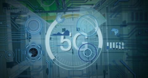 holographic 5g interface in modern data center - Download Free Stock Images Pikwizard.com