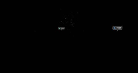 Black interface with digital badge and notification icons