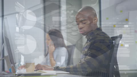 Diverse Professionals Discussing Digital Financial Data