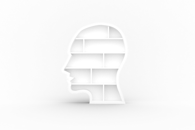 Transparent Head Shaped Shelves Concept Illustration - Download Free Stock Videos Pikwizard.com