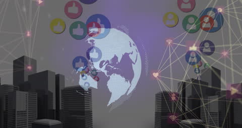 Global Networking and Technology with Digital Connection Overlay