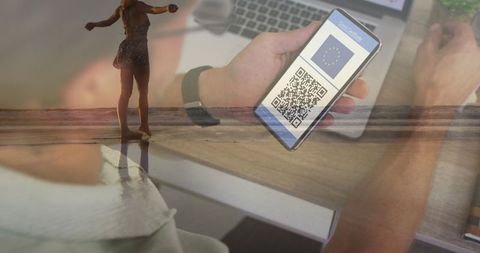 Digital covid passport and vacation freedom concept