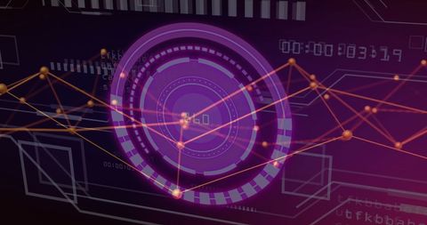 Futuristic Digital Interface with Data Connections and Circuit Patterns - Download Free Stock Images Pikwizard.com