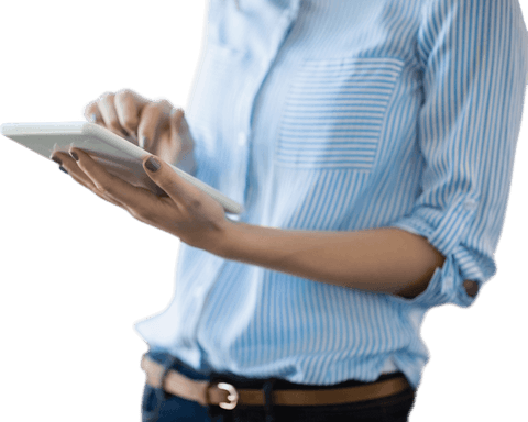 Business Professional Using Digital Tablet in Transparent Background - Download Free Stock Videos Pikwizard.com