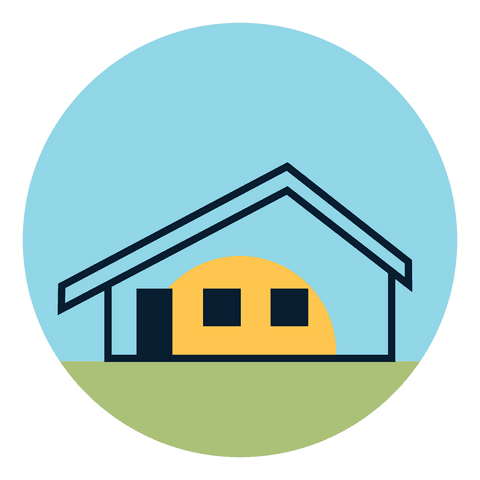Minimalist House Illustration on Transparent Background in Circular Design - Download Free Stock Videos Pikwizard.com