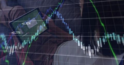 Analyzing stock market data on tablet