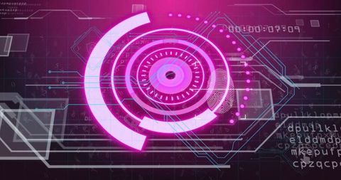 Futuristic digital fingerprint scan technology background