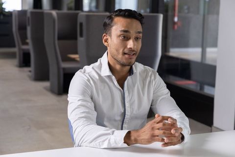 Young Professional in Modern Office Setting