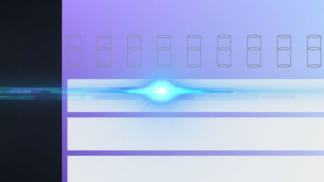 In a tech-inspired composition, lens flares and gradients create an ethereal ambiance, emphasizing technological themes. This dynamic design pairs well with media relating to innovation, digital transformation, or creative arts, making it ideal for use in presentations, web design, or modern-themed publications.