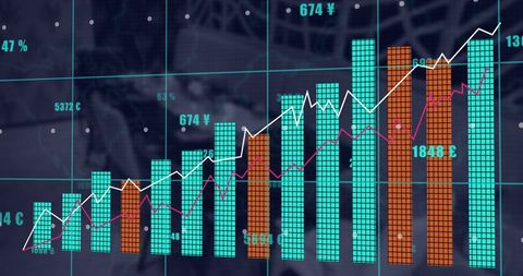 Global Financial Data Analysis with Graphs and Currency Chart - Download Free Stock Images Pikwizard.com