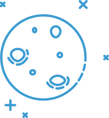 transparent digital moon and stars illustration with space theme - Download Free Stock Videos Pikwizard.com