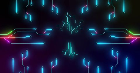 Futuristic Circuit Board with Digital Tree Design - Download Free Stock Images Pikwizard.com