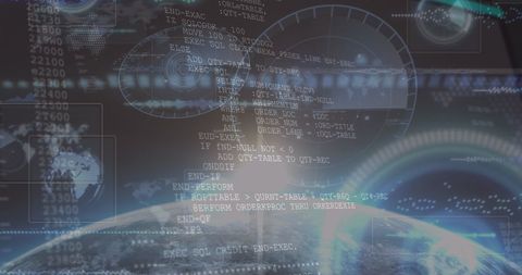 Digital Interface with Data and Technology Concepts over Globe - Download Free Stock Images Pikwizard.com