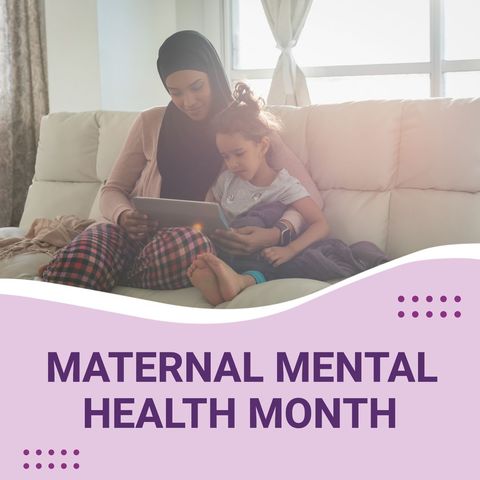 Mother and daughter bond during maternal mental health month
