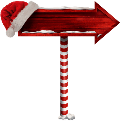 transparent santa hat arrow sign with snow accents - Download Free Stock Videos Pikwizard.com