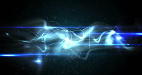 Dynamic Abstract Blue Light Waves with Particles - Download Free Stock Images Pikwizard.com