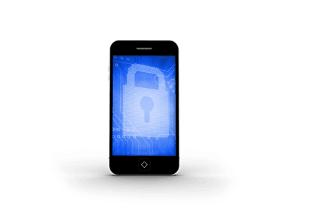 transparent smartphone displaying blue lock symbol - Download Free Stock Videos Pikwizard.com