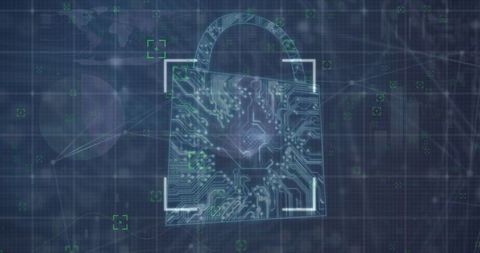 digital security padlock over technology circuit background - Download Free Stock Images Pikwizard.com