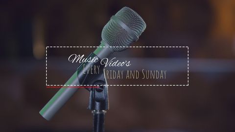 microphone highlighting weekly music events - Download Free Stock Templates Pikwizard.com