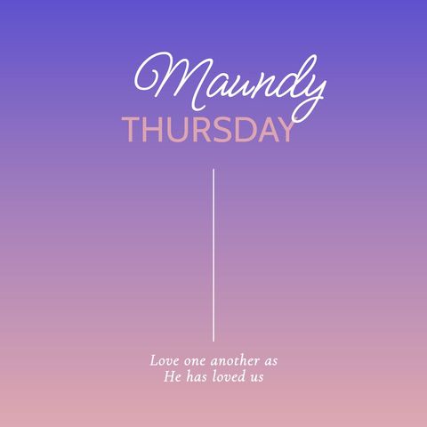 maundy thursday religious celebration message - Download Free Stock Templates Pikwizard.com