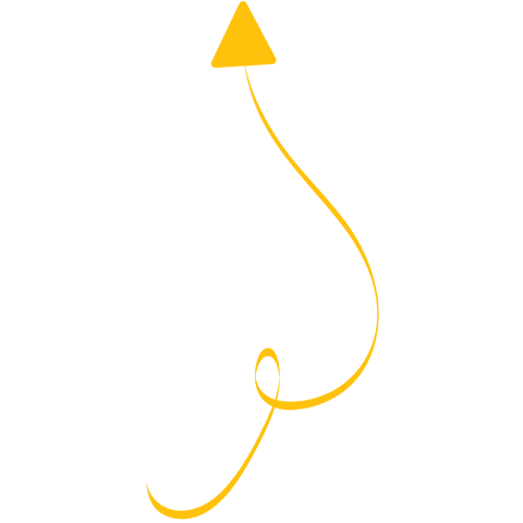 curved yellow arrow on transparent background vector graphic - Download Free Stock Videos Pikwizard.com
