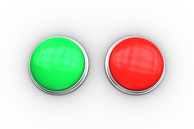 Transparent red and green push buttons on black background - Download Free Stock Videos Pikwizard.com