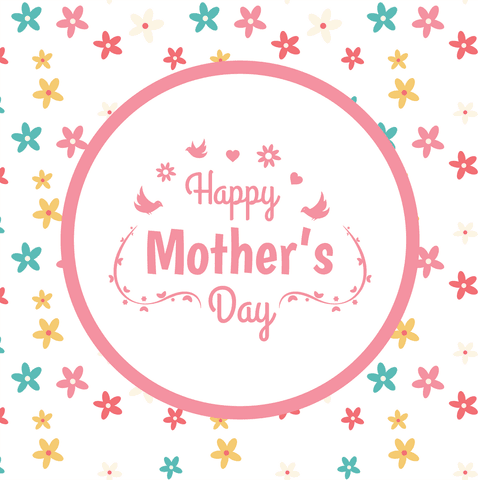 Colorful Floral Happy Mother's Day on Transparent Background - Download Free Stock Videos Pikwizard.com