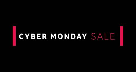 Cyber Monday Sale Banner with Bold Minimalist Design - Download Free Stock Images Pikwizard.com