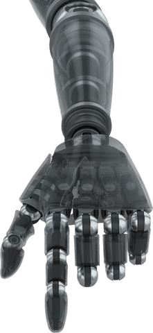 transparent robot hand pointing forward gesture - Download Free Stock Videos Pikwizard.com