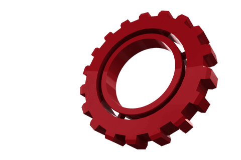 transparent red cog wheel illustrating industrial mechanism - Download Free Stock Videos Pikwizard.com