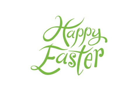 Celebratory Green Happy Easter Text on Transparent Background - Download Free Stock Videos Pikwizard.com